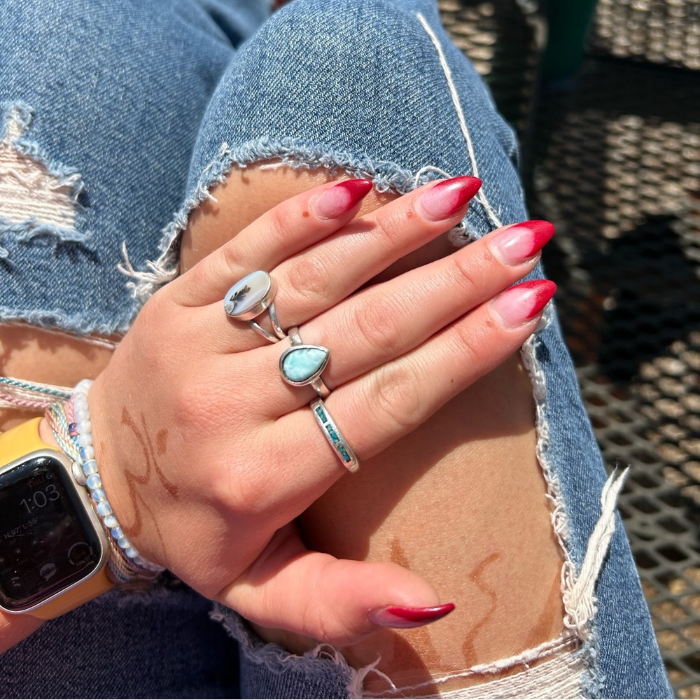 925 Larimar ring